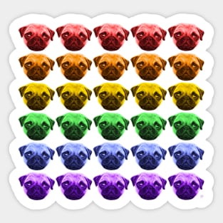 Pug Pride LGBTQ Gay Dog Lover Sticker